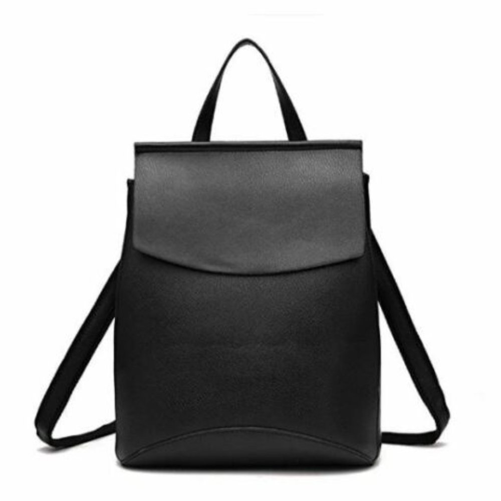 Casual Fashion Bag Soft Faux Leather Backpack